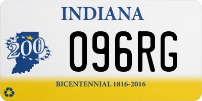 IN license plate 096RG