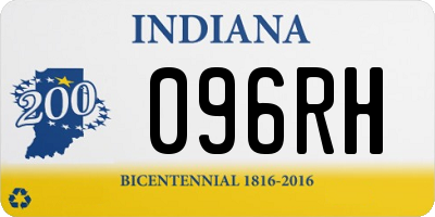 IN license plate 096RH