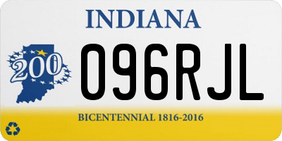 IN license plate 096RJL