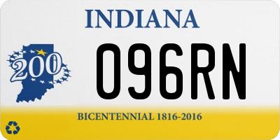 IN license plate 096RN