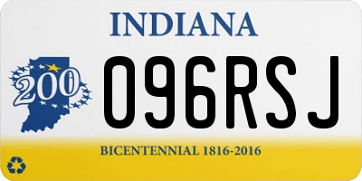 IN license plate 096RSJ