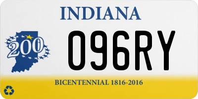 IN license plate 096RY