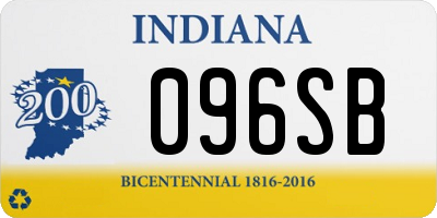 IN license plate 096SB