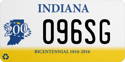 IN license plate 096SG