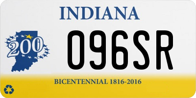 IN license plate 096SR