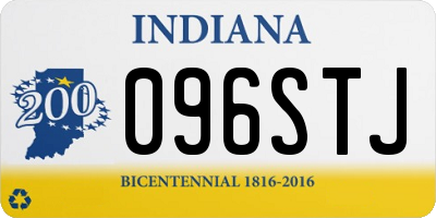 IN license plate 096STJ