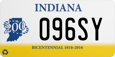 IN license plate 096SY