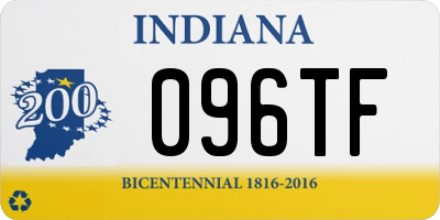 IN license plate 096TF