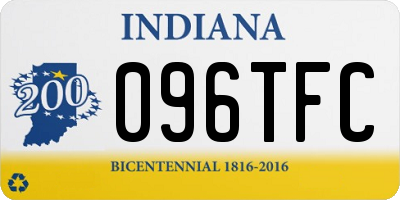 IN license plate 096TFC