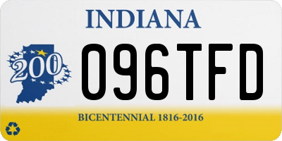 IN license plate 096TFD