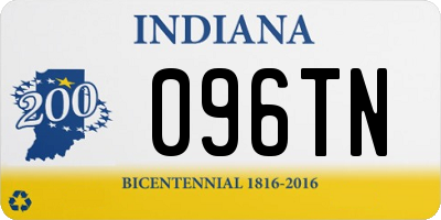 IN license plate 096TN