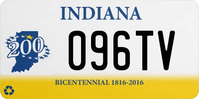 IN license plate 096TV