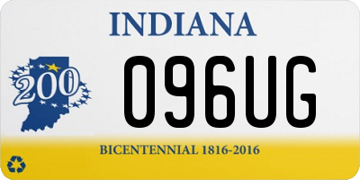 IN license plate 096UG