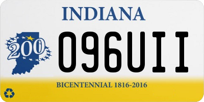 IN license plate 096UII