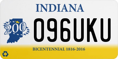 IN license plate 096UKU