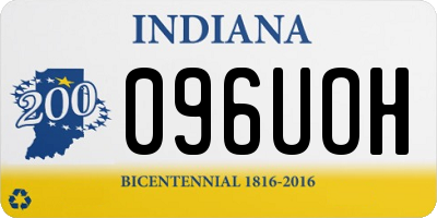 IN license plate 096UOH