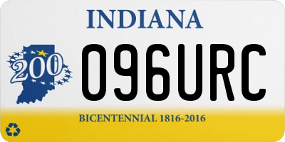 IN license plate 096URC