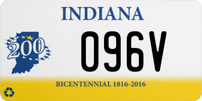 IN license plate 096V