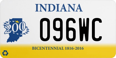 IN license plate 096WC