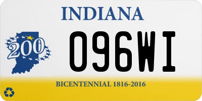 IN license plate 096WI