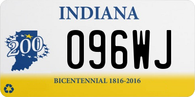 IN license plate 096WJ