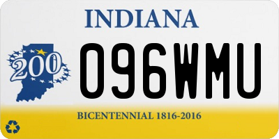 IN license plate 096WMU