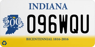 IN license plate 096WQU