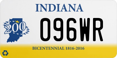 IN license plate 096WR