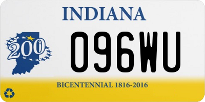 IN license plate 096WU