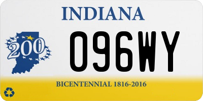 IN license plate 096WY