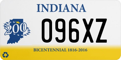 IN license plate 096XZ