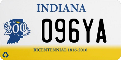 IN license plate 096YA