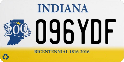 IN license plate 096YDF