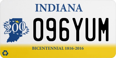 IN license plate 096YUM