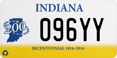 IN license plate 096YY