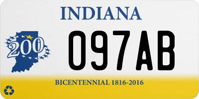 IN license plate 097AB