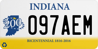 IN license plate 097AEM
