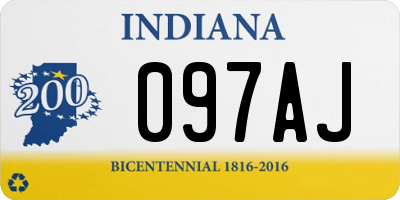 IN license plate 097AJ