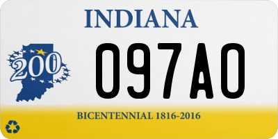 IN license plate 097AO