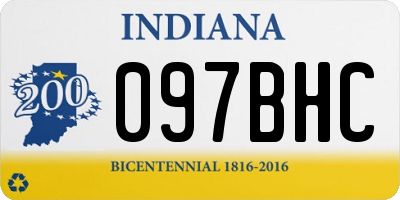 IN license plate 097BHC