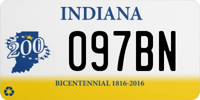 IN license plate 097BN