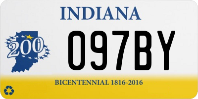 IN license plate 097BY