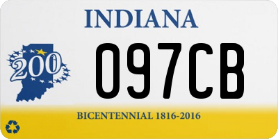 IN license plate 097CB