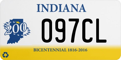 IN license plate 097CL