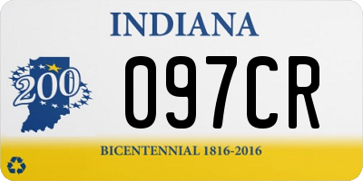 IN license plate 097CR