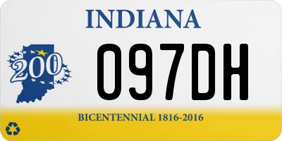 IN license plate 097DH