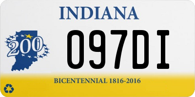 IN license plate 097DI