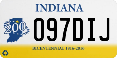 IN license plate 097DIJ
