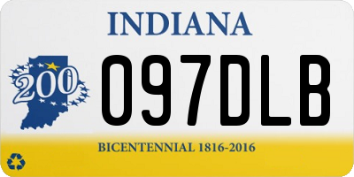 IN license plate 097DLB