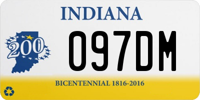 IN license plate 097DM